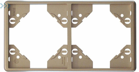 Вертикальная двойная рамка, платина (50922 TPL)